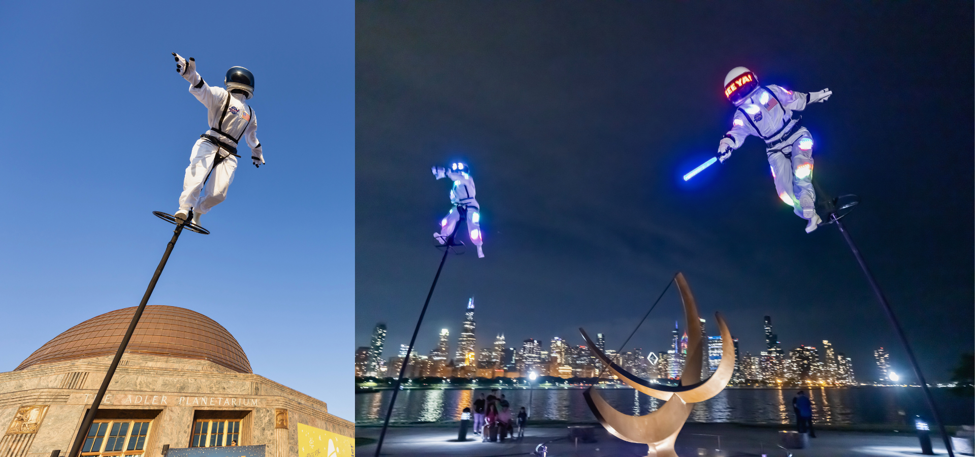 Astronaut Sway Pole Greeters