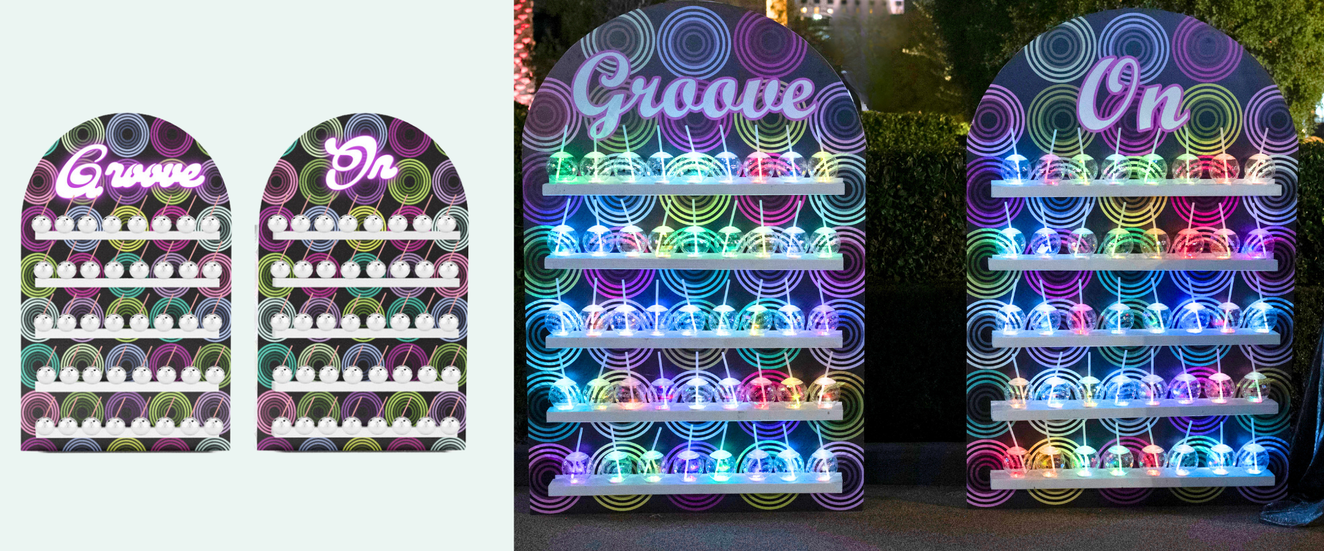 Groove On Disco Cup Walls