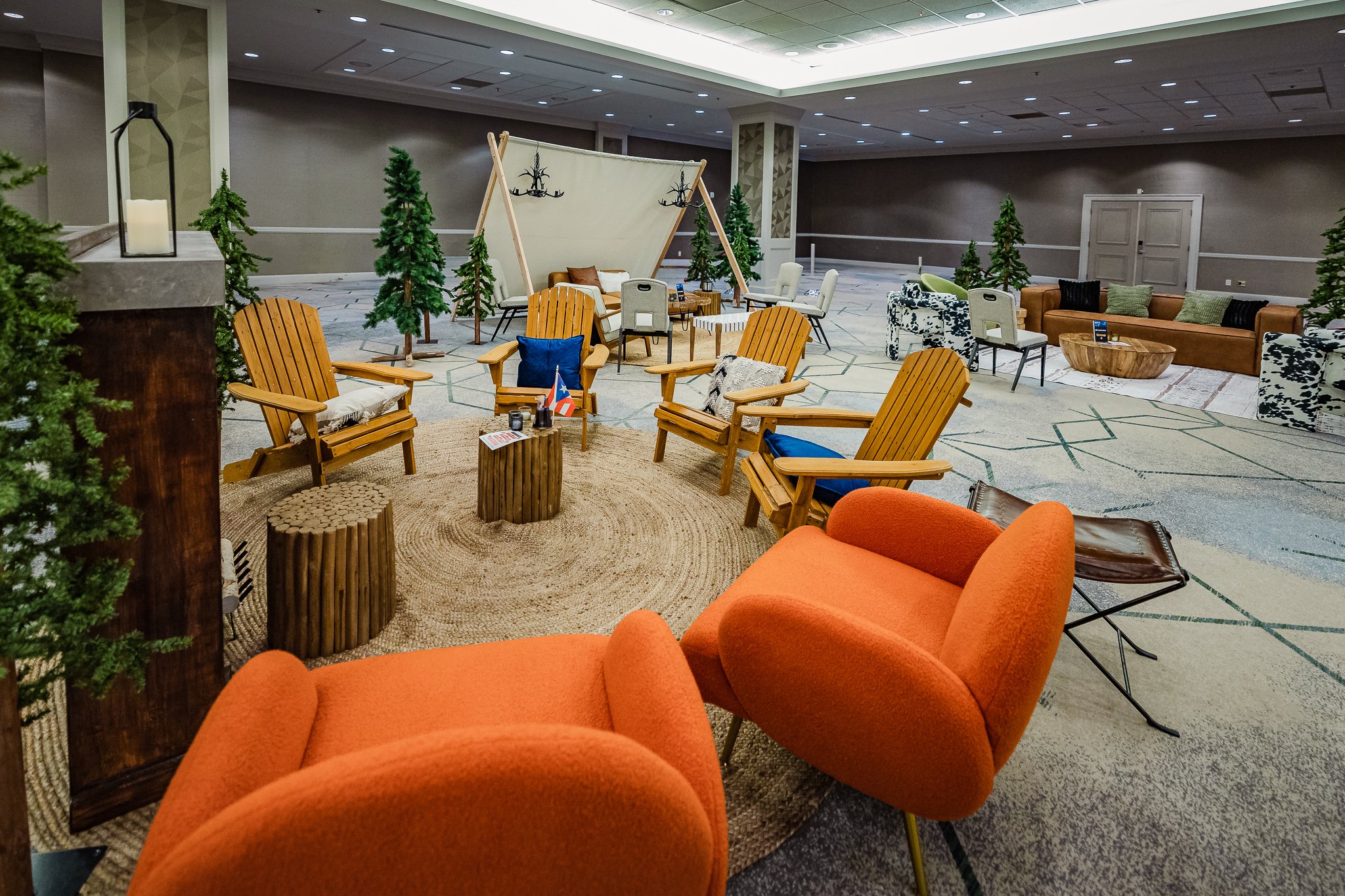 Colorado inspired seating arrangement.